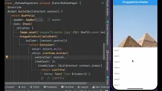 DraggableScrollable in flutter