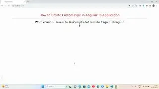 How to Create Custom Pipe in Angular 16 Application?