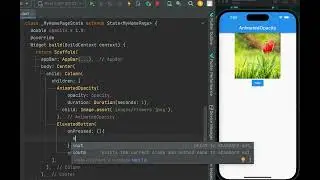 AnimatedOpacity in flutter