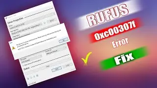 Rufus Error 0xC00307F The specified procedure could not be found | How To Solve Rufus Error In Urdu