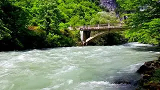 Georgia Mountain River Rushing Water 4k UHD . Relaxing Nature Sounds, River Sounds for Sleep/ Study.