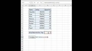 How to Find Your "Top Records" in Seconds!#shortfeed #excel #excelsolutions