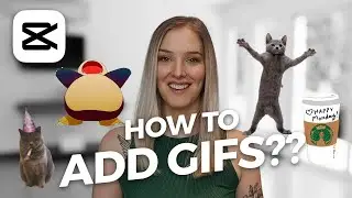 How to add Gifs in CapCut Video Editor Tutorial