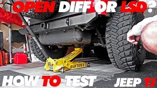 Open Diff or LSD How to Check | Jeep TJ