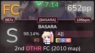 A]] | Daisuke Achiwa - BASARA [BASARA] +HDDTHR 98.14% FC #3 | 652pp - osu!