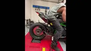 Kawasaki Ninja H2r Dyno Test || Sound Exhaust || Top Speed #dyno #test