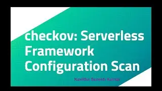 checkov: Serverless Framework Configuration Scan