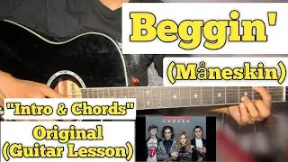 Beggin' - Måneskin | Guitar Lesson | Intro & Chords | (Easy Tutorial)