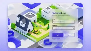 Responsive Login Form Using HTML CSS & JavaScript