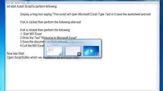 AutoIt Excel Automation : Open, Write ,Save .xlx FIle - Software Testing Msc IT