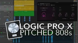 LOGIC PRO X 10.5 - Pitched 808s with Drum Synth + Step Sequencer