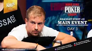 🏆 WSOPE 2024: Main Event Day 3 | €5M GTD | live from King's Resort 👑