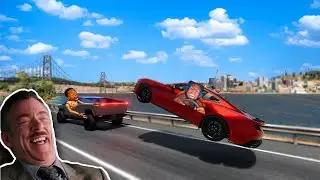 Ford Mustang Funny Moments 🤣 [BeamNG.Drive]