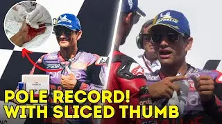 Jorge Martin excitedly told Pecco Bagnaia about how he cut his thumb during shower | #AustrianGP