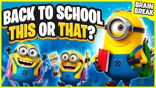 Back To School This or That | Brain Breaks For Kids | Just Dance | Games For Kids | Danny Go Noodle