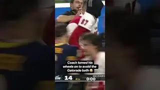 Coach turned on his wheels 🤣 
