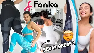WHITE SQUAT PROOF LEGGINGS?!... FANKA LEGGINGS TRY ON HAUL GYM REVIEW! #leggings