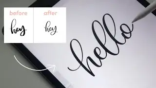 how to make a procreate calligraphy brush in 2 MINUTES!