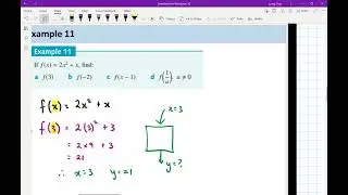 Example 11 function notation video