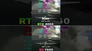 RX 7600 vs RTX 4060 - Test in 10 Games #shorts