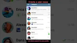 How to create a username in telegram 