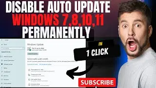 How to disable Auto Update windows 7/8/10/11 permanently || Auto Update kaise band kare