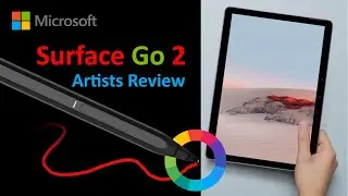 Surface Go 2 nerdy artists review of Microsoft's new portable tablet for digital art and drawing