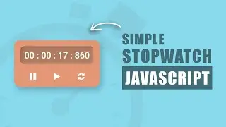 Create a Simple Stopwatch Javascript Project