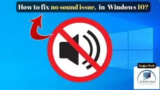 How to fix no sound issue in windows 10?||windows troubleshooting||Tutorial