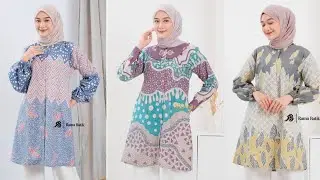 MODEL BAJU TUNIK BATIK WANITA MODERN TERBARU