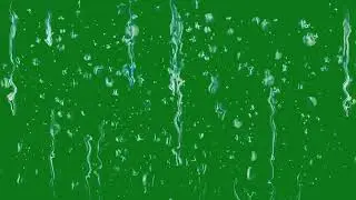 Water Drops Green Screen 4K | Rain Falling Water Drops On Screen Effects 