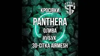 Кросівки Pantherа олива нубук 3D-сітка Airmesh