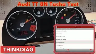 Tacho-Kombiinstrument mit Launch X-431 testest | Audi TT 8N | FIS Stellgliedtest