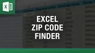 Excel Zip Code Finder