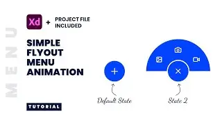 Flyout menu animation in Adobe XD - Simple and Effective Tutorial