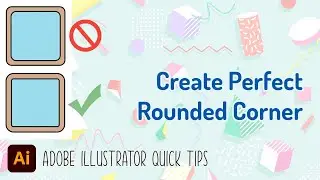 Create Perfect Rounded Corner for 2 Object - Adobe Illustrator Quick Tips