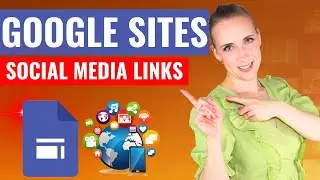 How To Add Social Media Links in Google Sites | Google Sites Tips