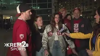 Coug fans react to WSU win, advancing to second round