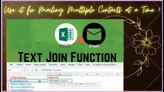 Text join Function in Excel #office365