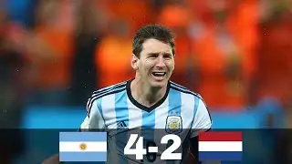 Argentina vs Netherlands 4-2 All Goals & Highlights | World Cup 2014