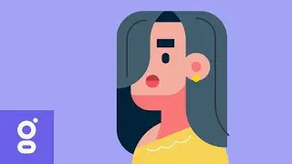 How to Draw a Female Character SUPER EASY in IPad Adobe Illustrator, Speed Art