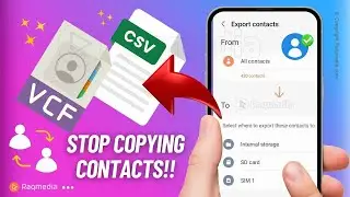 How to Transfer Contacts From Android 📲  | Export Contacts from Samsung Phone | Backup Contacts VCF