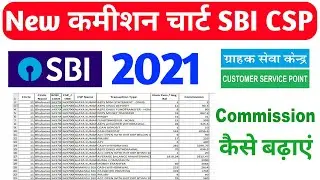 sbi csp new commission chart 2021 l commission of sbi csp