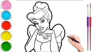 Beautiful Cinderella drawing for kids | Cinderella Drawing | How to Draw Cinderella Easy