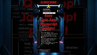 Easy Javascript project for beginners | Quiz App Tutorial Html Css Javascript 