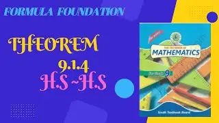 Theorem 9.1.4 |In the correspondence of two triangles| class 9 new Mathematics book |