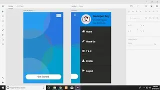 Android Side Menu UI in Adobe Xd