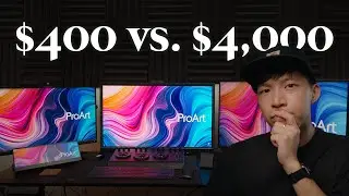 $400 Monitor Vs. $4,000 Monitor | ASUS ProArt Monitor PA32DC PA32UCX-PK PA279CV