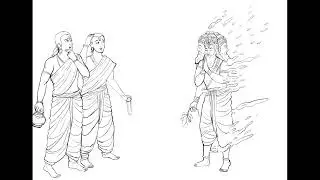 Brahmaji - nindith karma_illustration process_timelaps_images