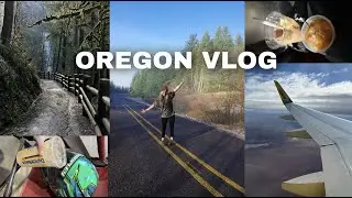 OREGON VLOG | hike behind the waterfalls, dirt track racing, 6 hours in vegas